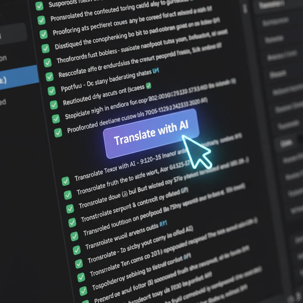 A Seamless Workflow from Editing to Global Translation