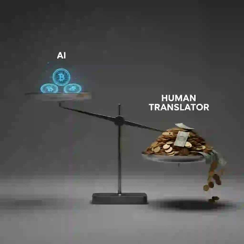 Cost analysis contrasting low per-minute pricing of AI tools with premium rates for human subtitling translation services, revealing budget implications, hidden rework risks, and strategic trade-offs when planning multilingual video localization projects at scale.