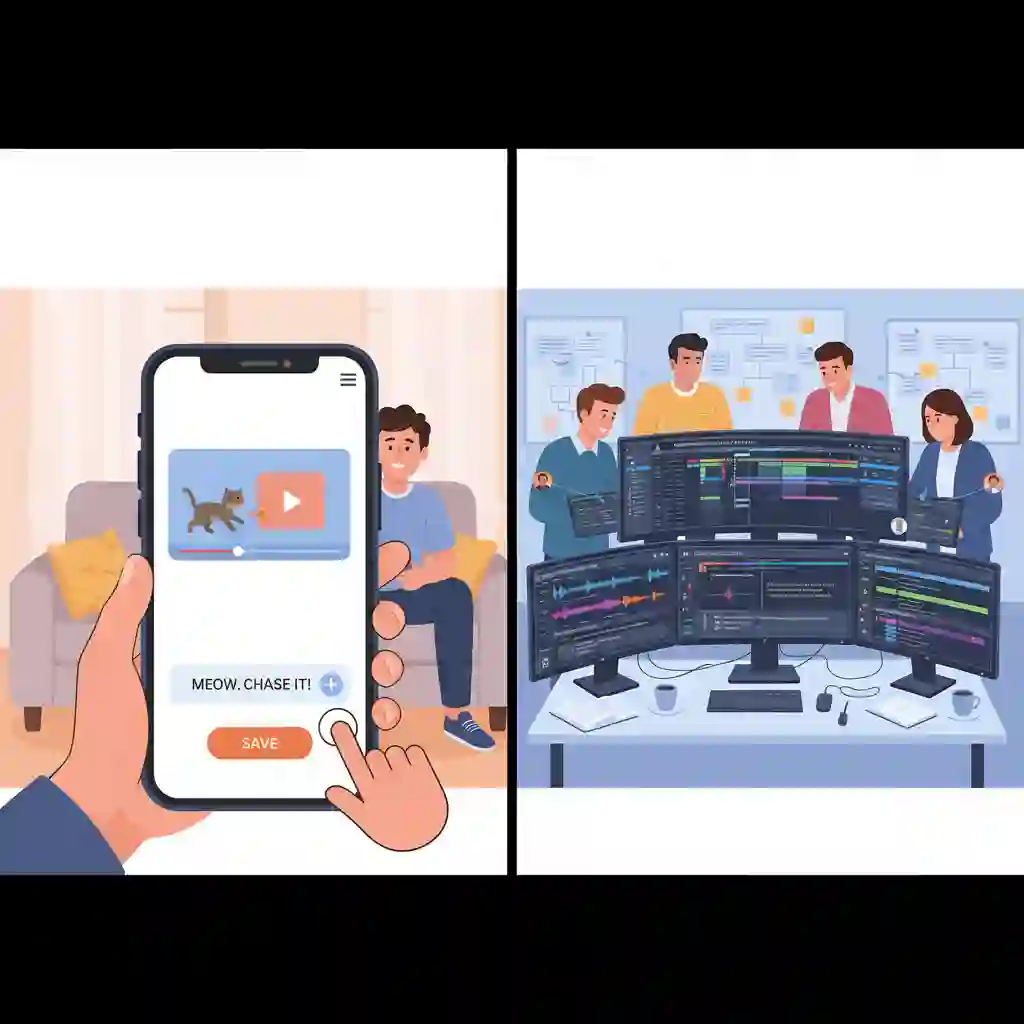 Assorted software icons representing subtitling tools and platforms, helping practitioners choose the right solution for translation and subtitling efficiency, collaboration features, version control, and budget across project scales.