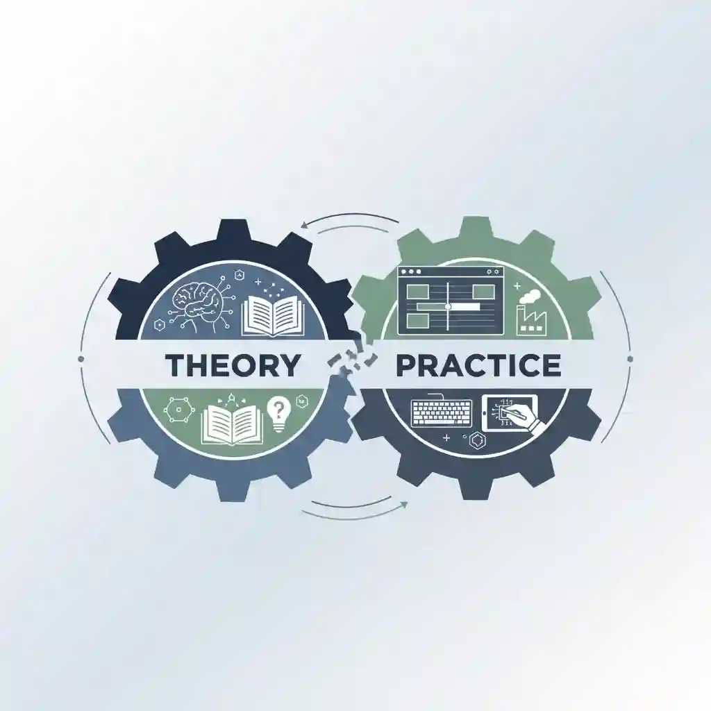 Graphic showing how theory and practice converge in audiovisual translation subtitling, connecting linguistic decisions to measurable technical standards such as character limits, reading speed, shot changes, and synchronised in-time and out-time.