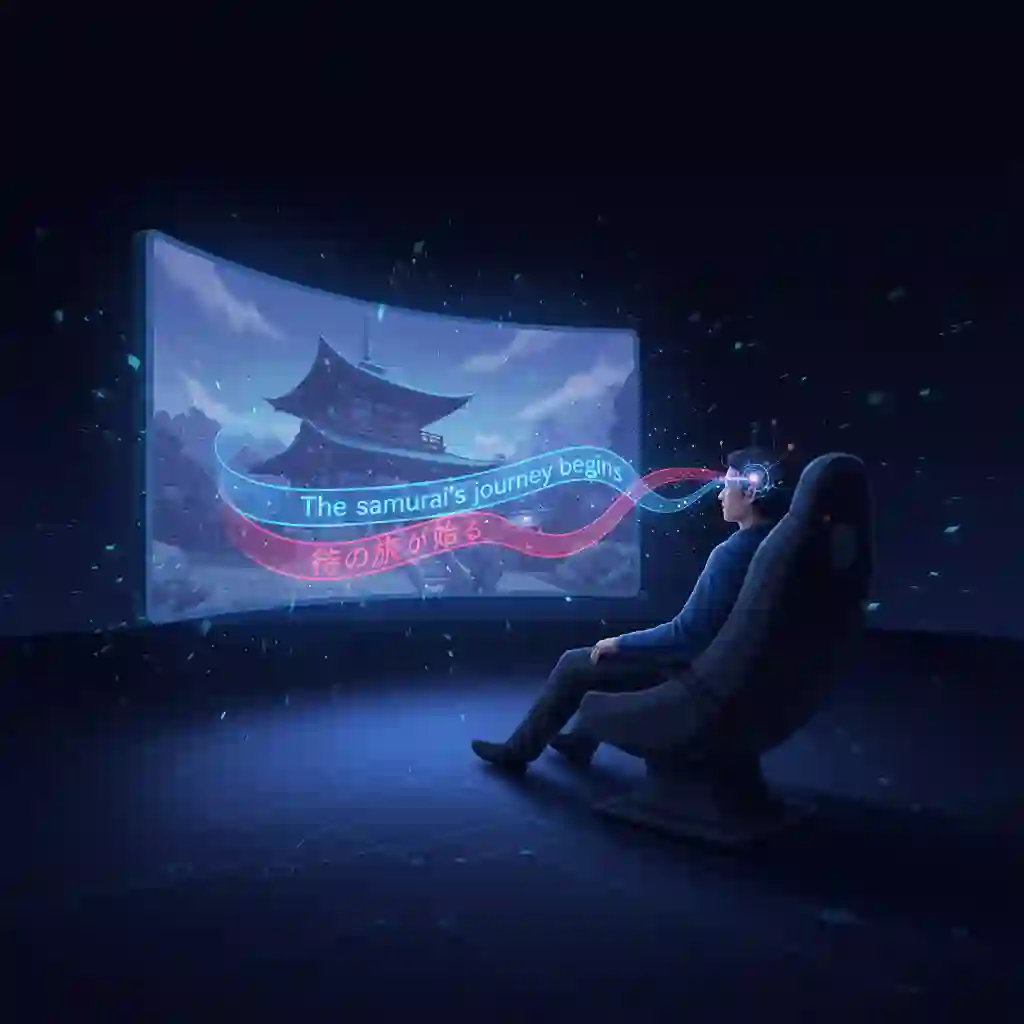 Detailed interface view showing netflix subtitle translator with dual-language subtitles enabled, demonstrating real-time translation, clear typography, and layout controls designed for language learning while watching Netflix content across regions.