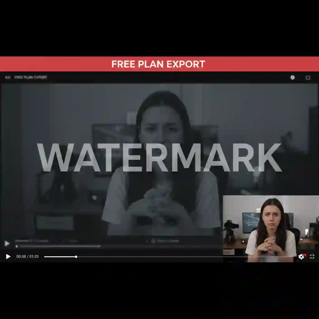 Example video frame with prominent watermark, demonstrating why creators prefer a free ai subtitle translator that delivers clean outputs without branding or hidden limitations.