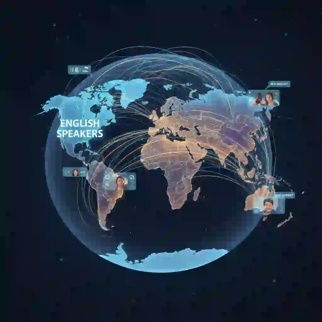Chart of global internet population distribution highlighting non-English audiences you can reach when you translate video subtitles ai, enabling discovery, accessibility, and growth across regions through multilingual captions and localized content strategies.