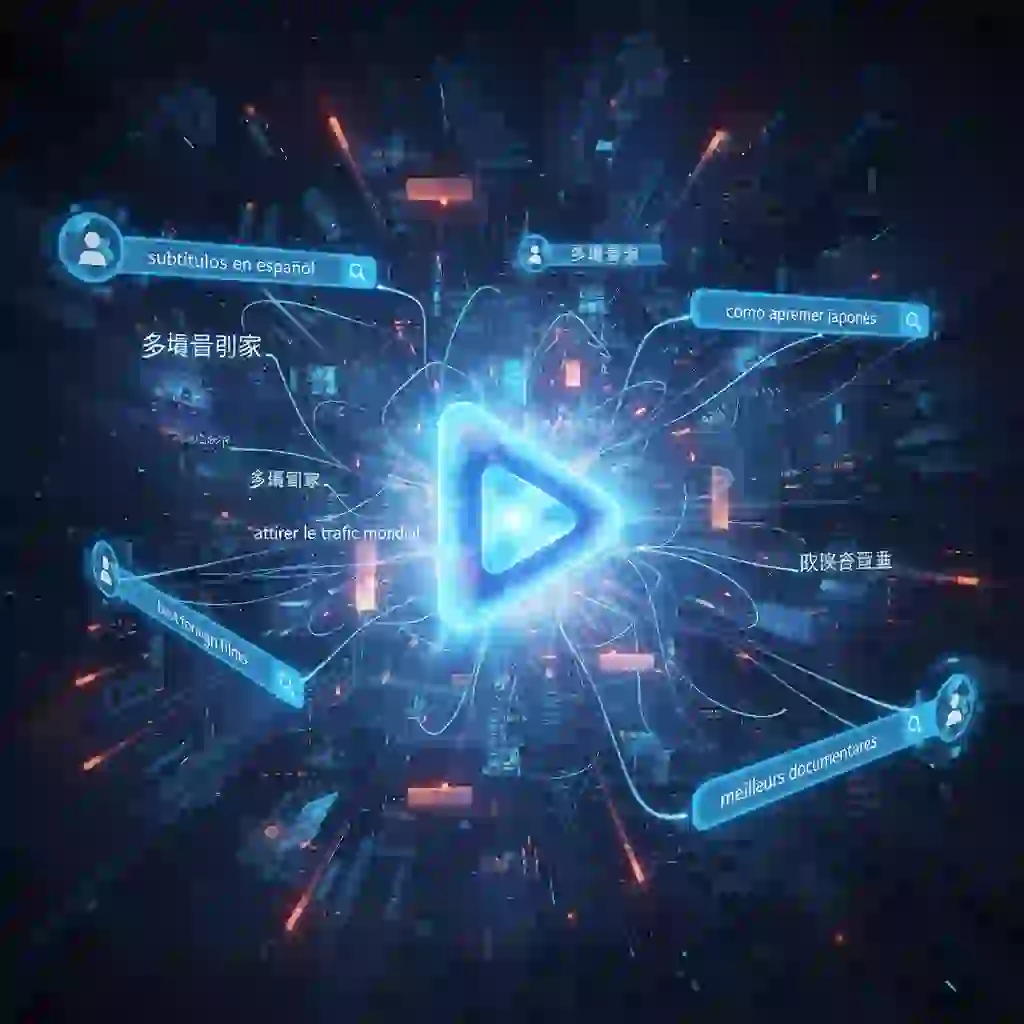 SEO growth concept demonstrating increased discoverability across regions when you translate video subtitles ai, adding multilingual captions that improve search indexing, engagement, watch time, and accessibility for international audiences on major platforms.