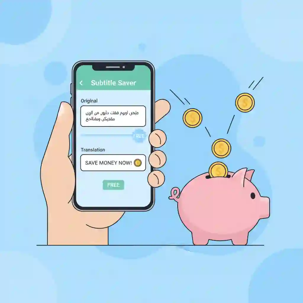 A collection of free mobile applications available on a smartphone screen that allow users to translate subtitle srt files instantly without paying for expensive desktop software or subscriptions.