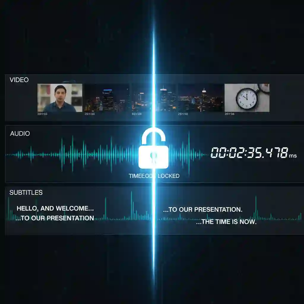 Demonstration of millisecond-precise timestamp preservation using an ai subtitle translator free, ensuring translated subtitles stay perfectly synchronized with original dialogue without requiring manual correction or re-alignment.