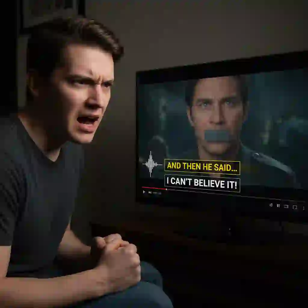 Example of out-of-sync captions caused by ignoring timecodes when attempting to ai translate subtitles with generic text tools, illustrating why dedicated subtitle translators protect timing and readability across languages.