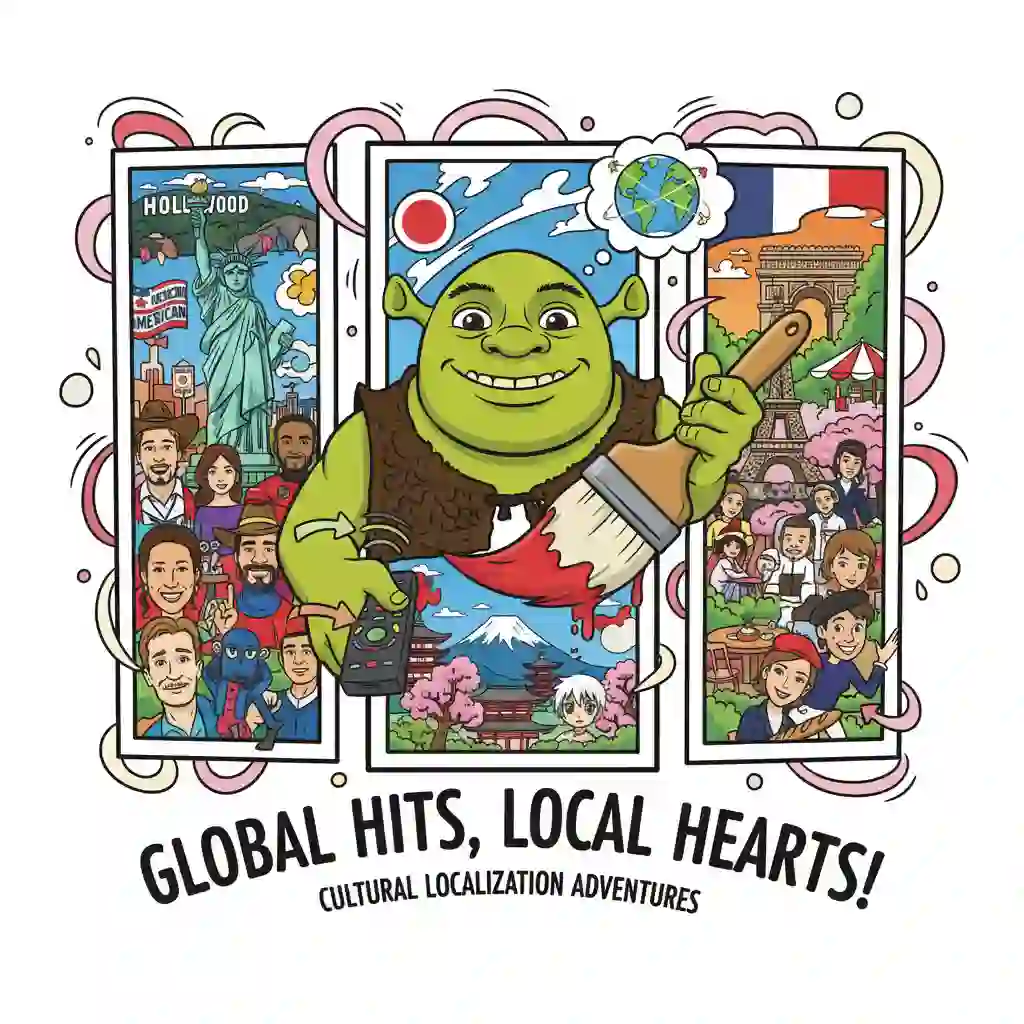 Cultural adaptation example shows localized jokes replacing unfamiliar American references, illustrating subtitling translation that aligns humor, units, and idioms with target markets to feel natural and engaging.