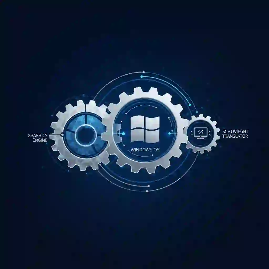 A comparison visual showing why a native screen translator for windows is a superior choice for a live screen translator pc setup, highlighting better performance, lower resource usage, and smoother integration with graphics APIs.