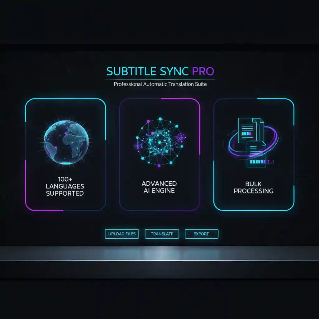 Comparison chart of subtitle tools, highlighting how an automatic subtitle translator with 100+ languages, modern AI engines, and batch processing delivers faster workflows, higher accuracy, and scalable localization for creators and teams.